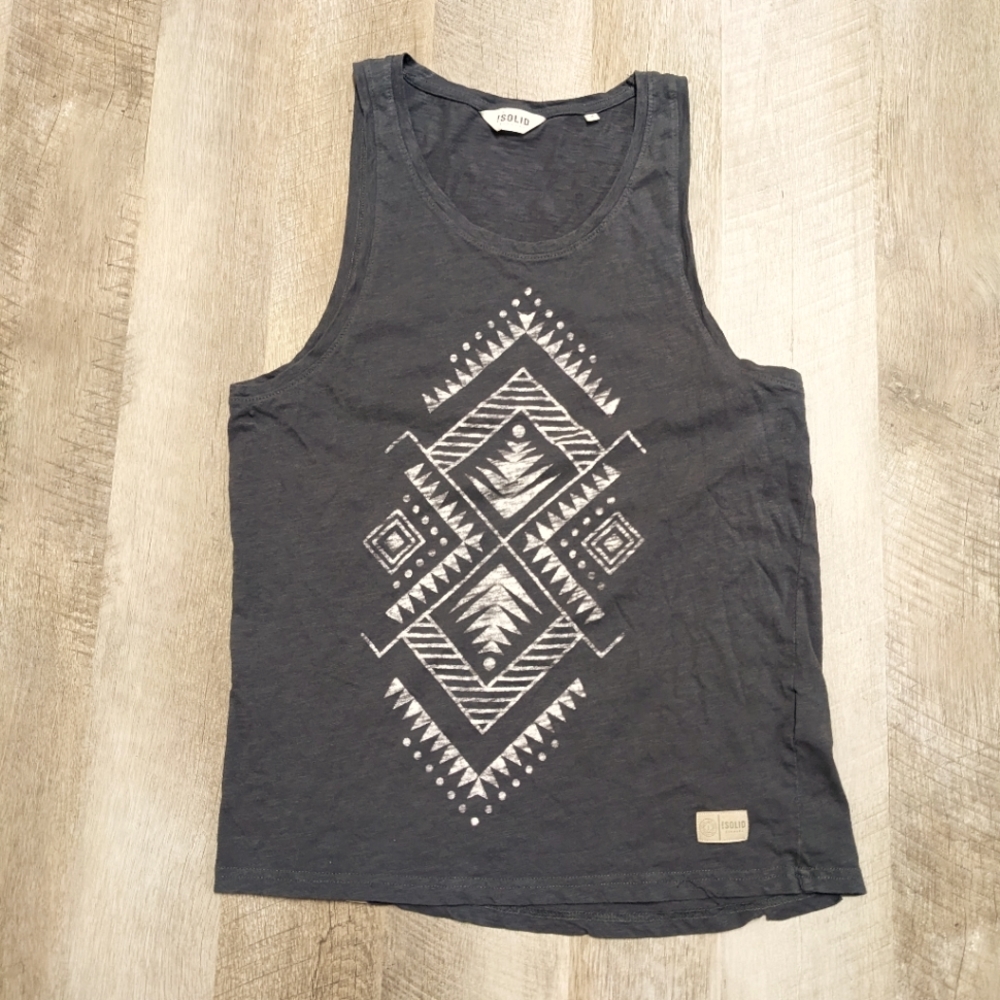 !Solid Denmark Gray Muscle Tank